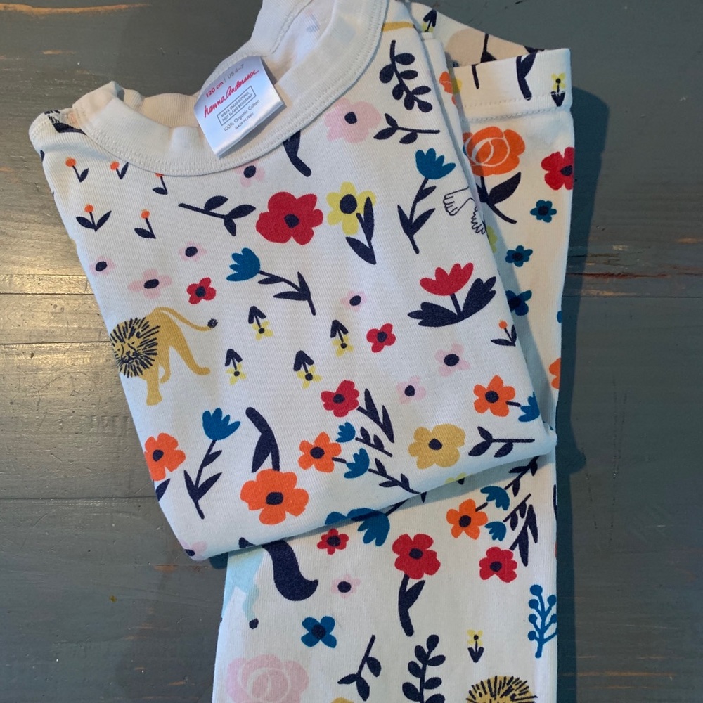 Hanna Andersson Girls 6-7 Pajama Set